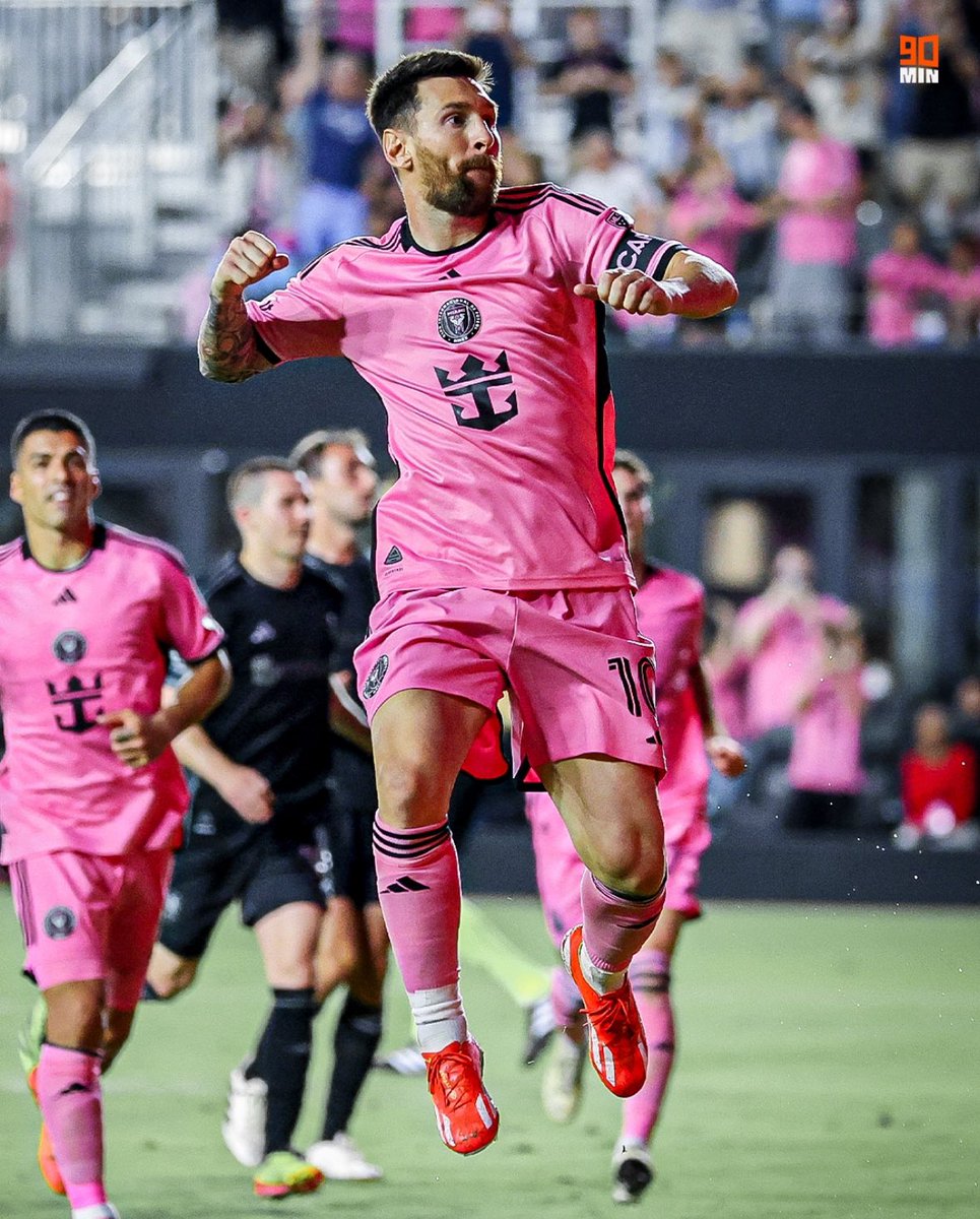 Lionel Messi and Luis Suarez are both suiting up to play today on turf against the New England Revolution. Messi is set to start and captain for the Herons. Photo by Getty Images #InterMiamiCF #MLS #Messi