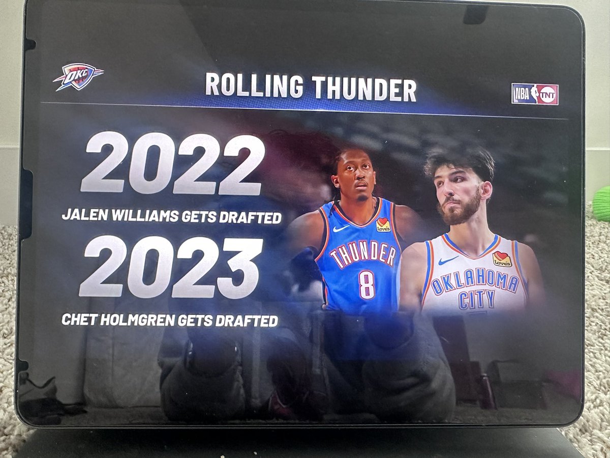 You might wanna fact check this @NBAonTNT 😂
#ThunderUp