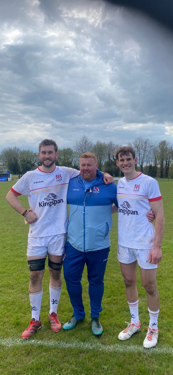 Very proud of these 3 #PRFC players/coach great win today in first Juniors Interpros @PortadownRFC @UlsterBranch