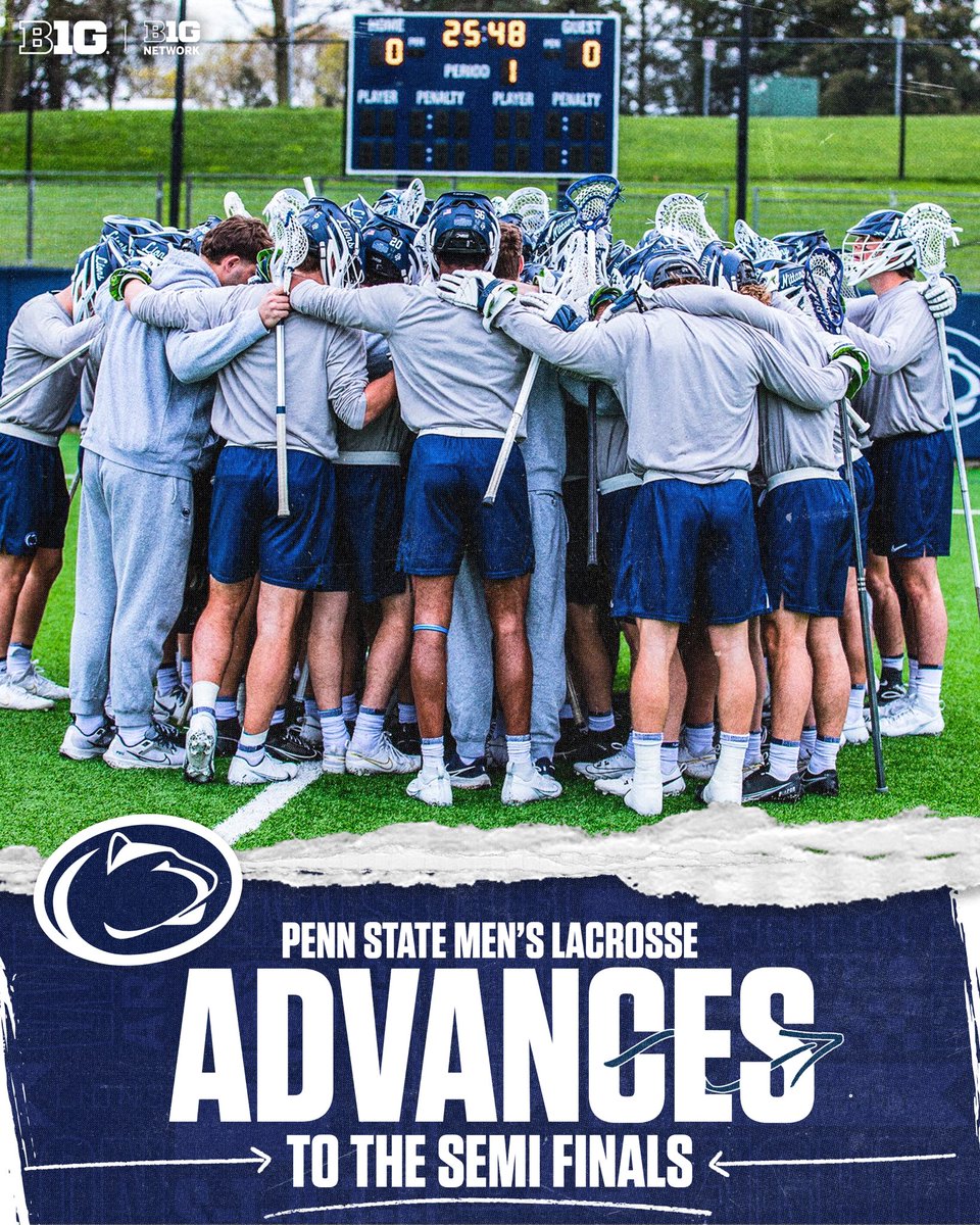 See you next weekend, @PennStateMLAX. 😎 #B1GMLax