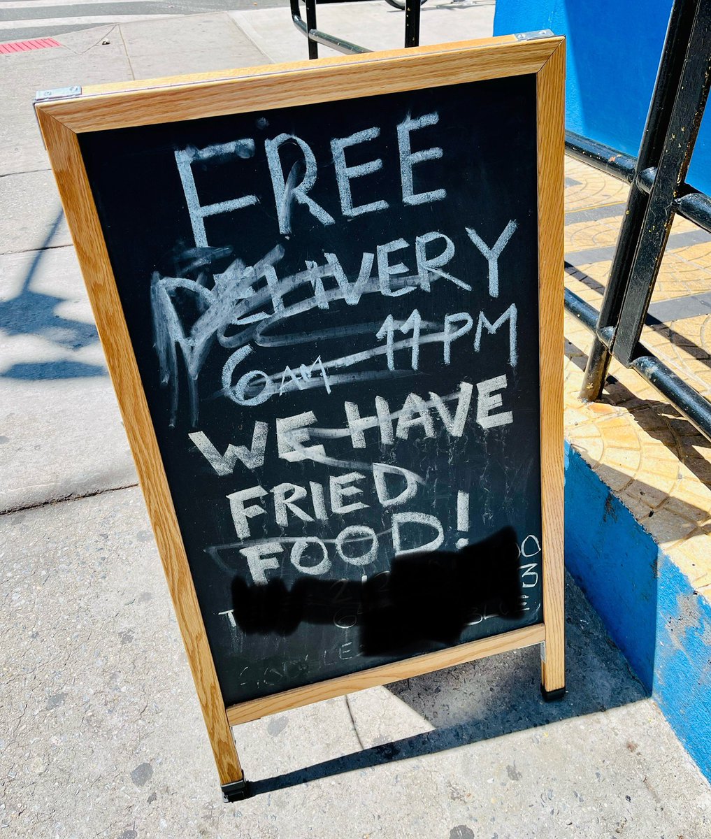 Fried food and free delivery! I’m in!