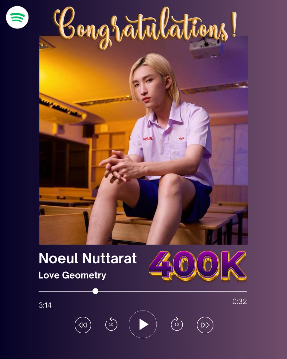 nehabindlish's tweet photo. Congratulations again @Noeul_lee6. 
#爱几何 #LoveGeometry now has over 400,000 plays on @Spotify 

Let's continue to Stream and reach new milestones everyday. 
https://t.co/zcW2jqAh8i 

#Noeulnuttarat #MagentaBoy 
#BoNoH https://t.co/dgpctUNa5V