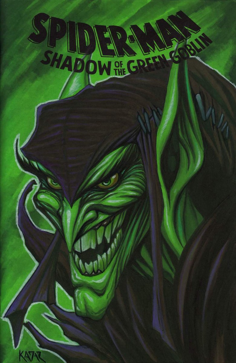 *NEW ART*
Newly finished Green Goblin sketch cover. This was done a green blank variant. This one was a lot of fun to do. 
This is available now. Just send me a message if you're interested. 
I am also open for commissions.
#greengoblin #spiderman #sketchcover #artforsale