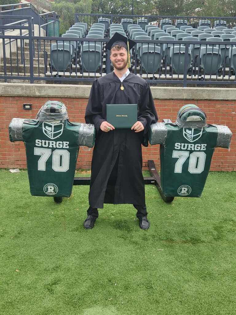 Congratulations to one of our own Cooper Martin as he graduates from @BelhavenU today.