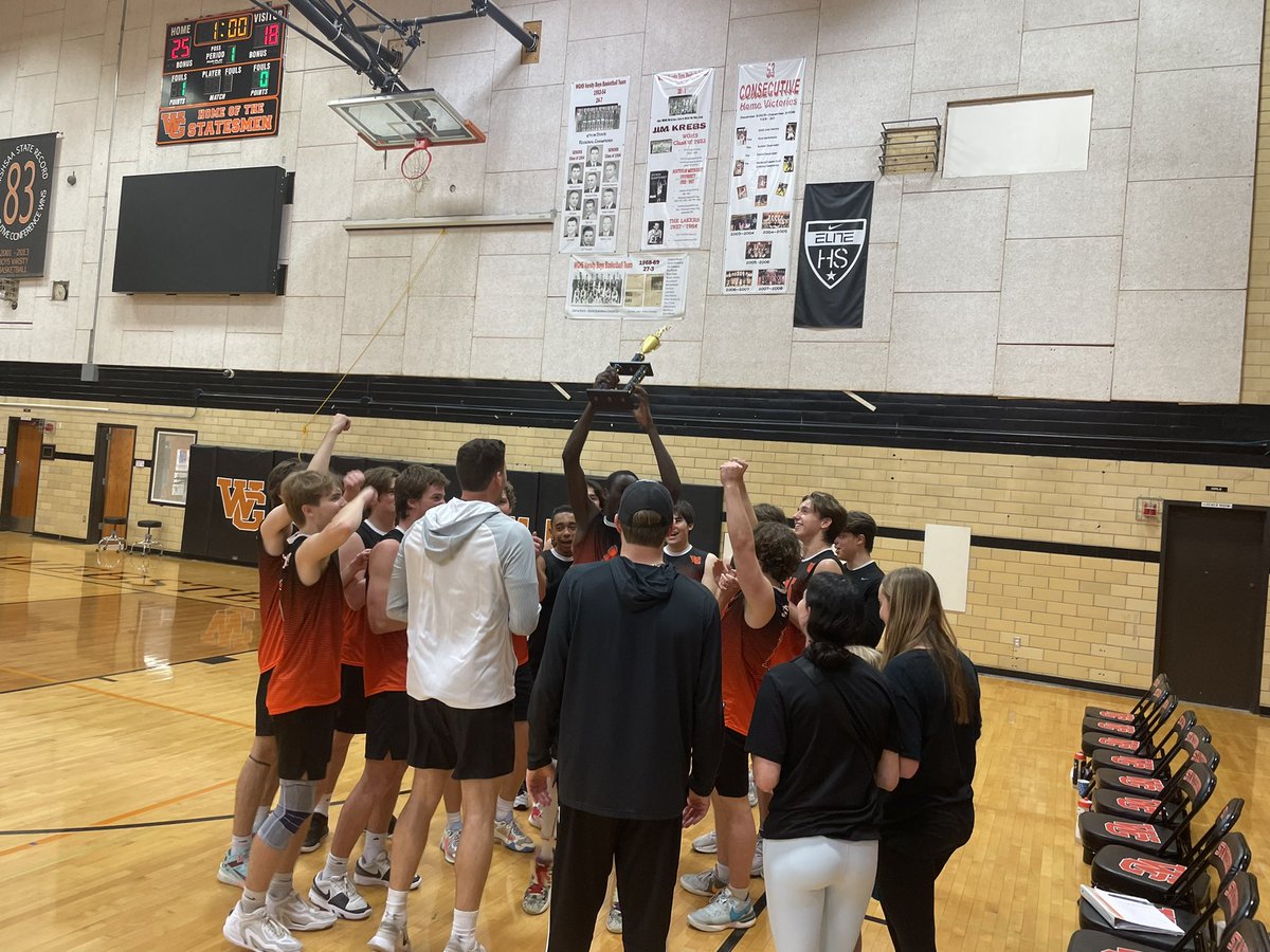 statesmensports's tweet photo. Your @WGBVB are 🥇🏆 of the WG Volleyball Tournament. Great energy and effort all day long. https://t.co/q6WKh1QFxK