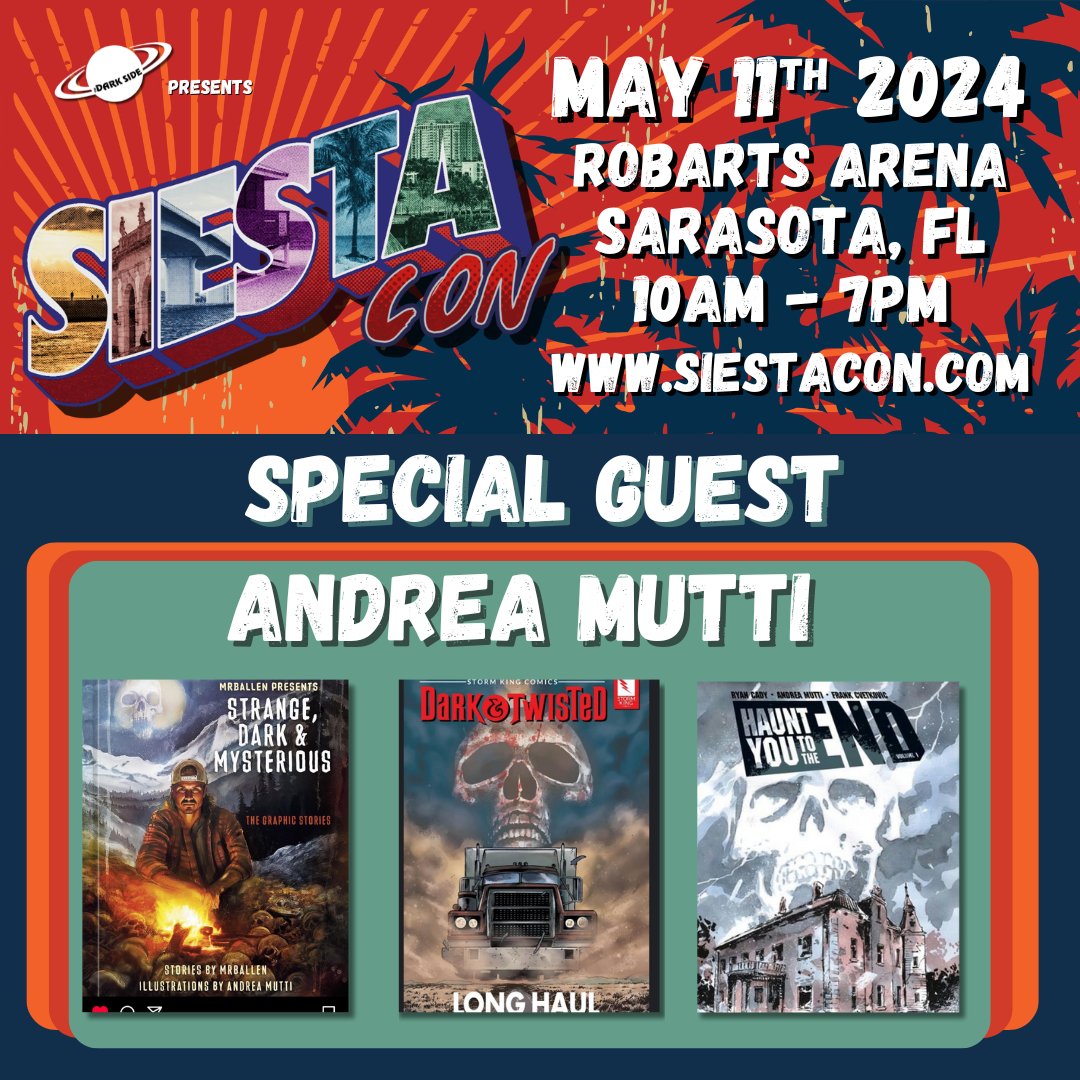 Comic book artist Andrea Mutti will be joining us at SiestaCon!
#andreamutti #sarasota