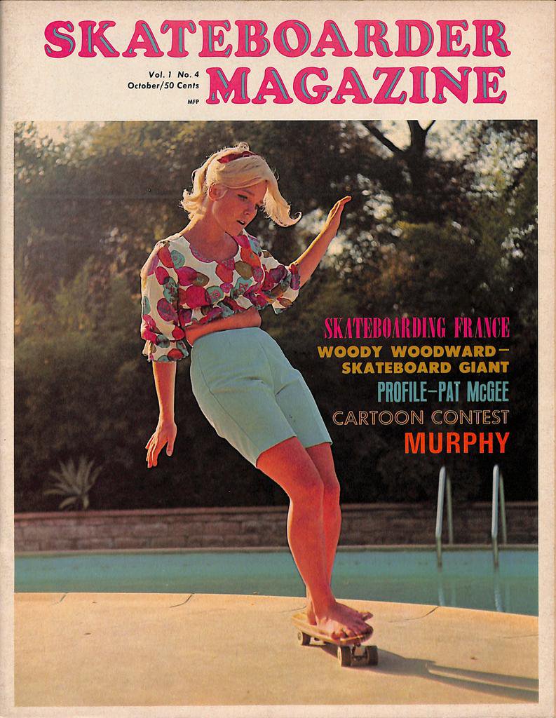Patti McGee. Skateboarder Magazine, October 1965.