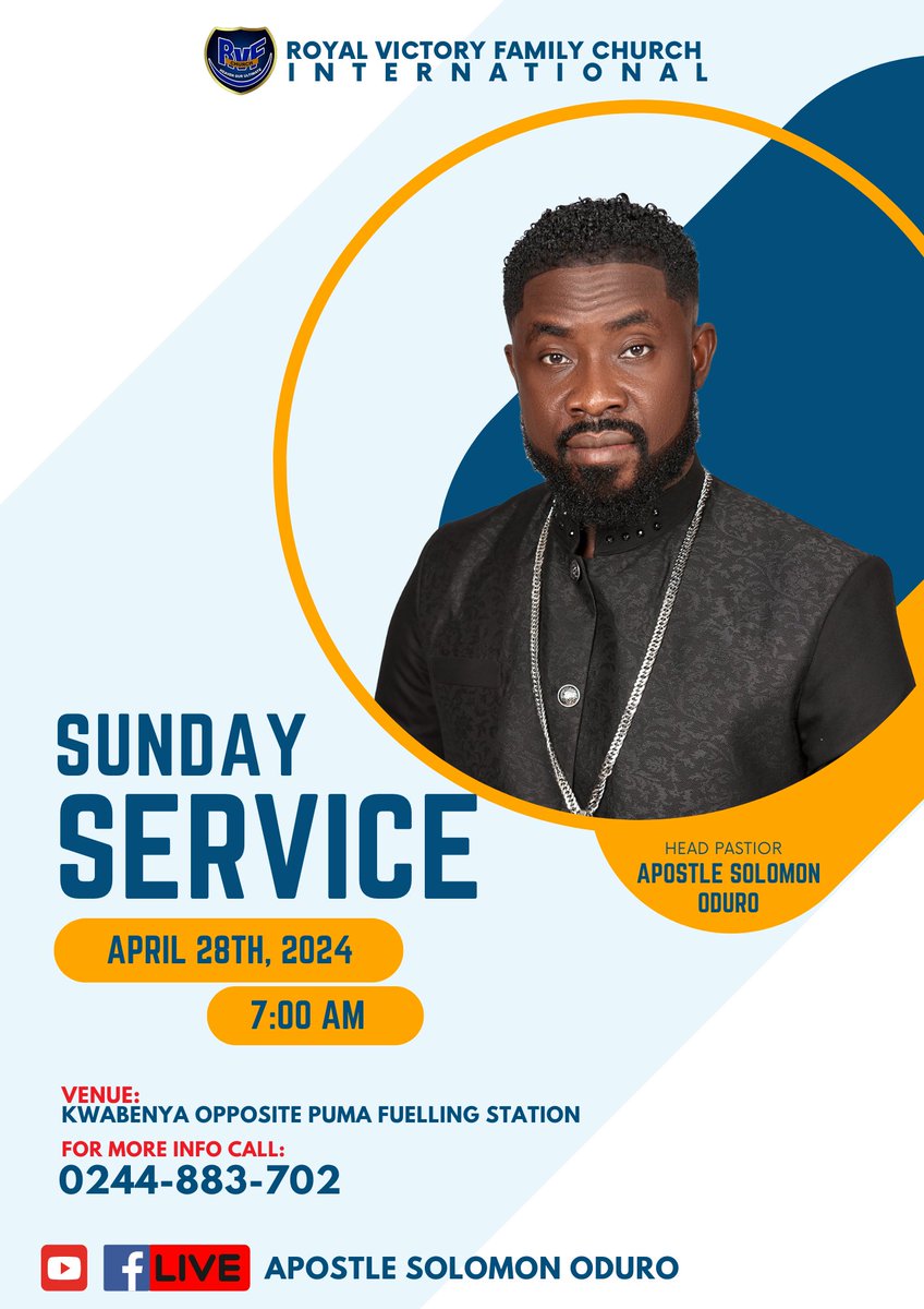 Don't Miss Church Tomorrow #apostlesolomonoduro #sundayservice