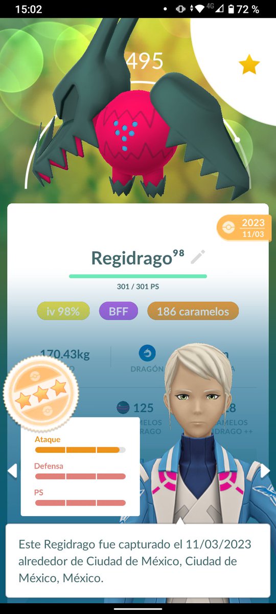 Daoba2102's tweet photo. @8BitCR Recuerdo que con este poke y con regieleki era hacer toda una travesía de incursión en incursión pues no salían muchas, con poca frecuencia y cada una más lejos que la otra. Fue caminar y caminar hasta que salió este muchacho. https://t.co/FVkv69vmi7