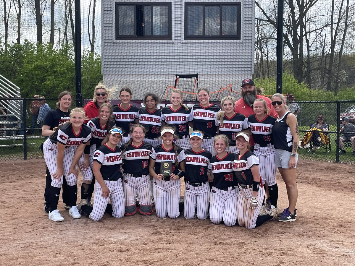 Tournament champs! Out scored our opponents 32-0… No hitter shutout with 11k’s for <a href="/kendallp0607/">Kendall</a> vs Okemos, 2 hit shutout for <a href="/TarynHe85662395/">Taryn Hernandez</a> vs Parma Western!! <a href="/ClintonAthletic/">Redwolves Athletics 🐺</a> <a href="/ClinHScounselor/">CHS Student Services</a>