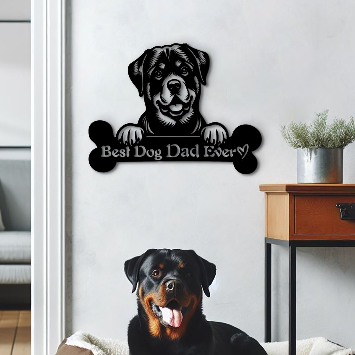 Custom Rottweiler name sign. Best dog dad ever! woodyardstore.etsy.com/listing/170805… #rottweiler #FathersDay #dad #father #doglovers #dogsarefriends #dogoftheday #dogoftwitter #sundayvibes #sundaygame #SundayMorning #Etsy #etsyfind #etsygifts @Etsy @Rottweilerl @Crazyrottweile1 #WallArtDecor