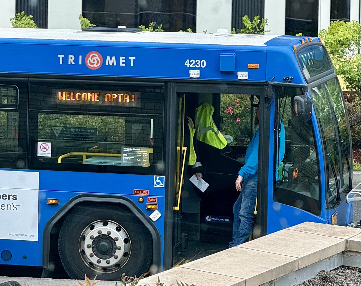 Gearing up for a tremendous #APTAmobility24 - thank you to @trimet  for being amazing hosts!