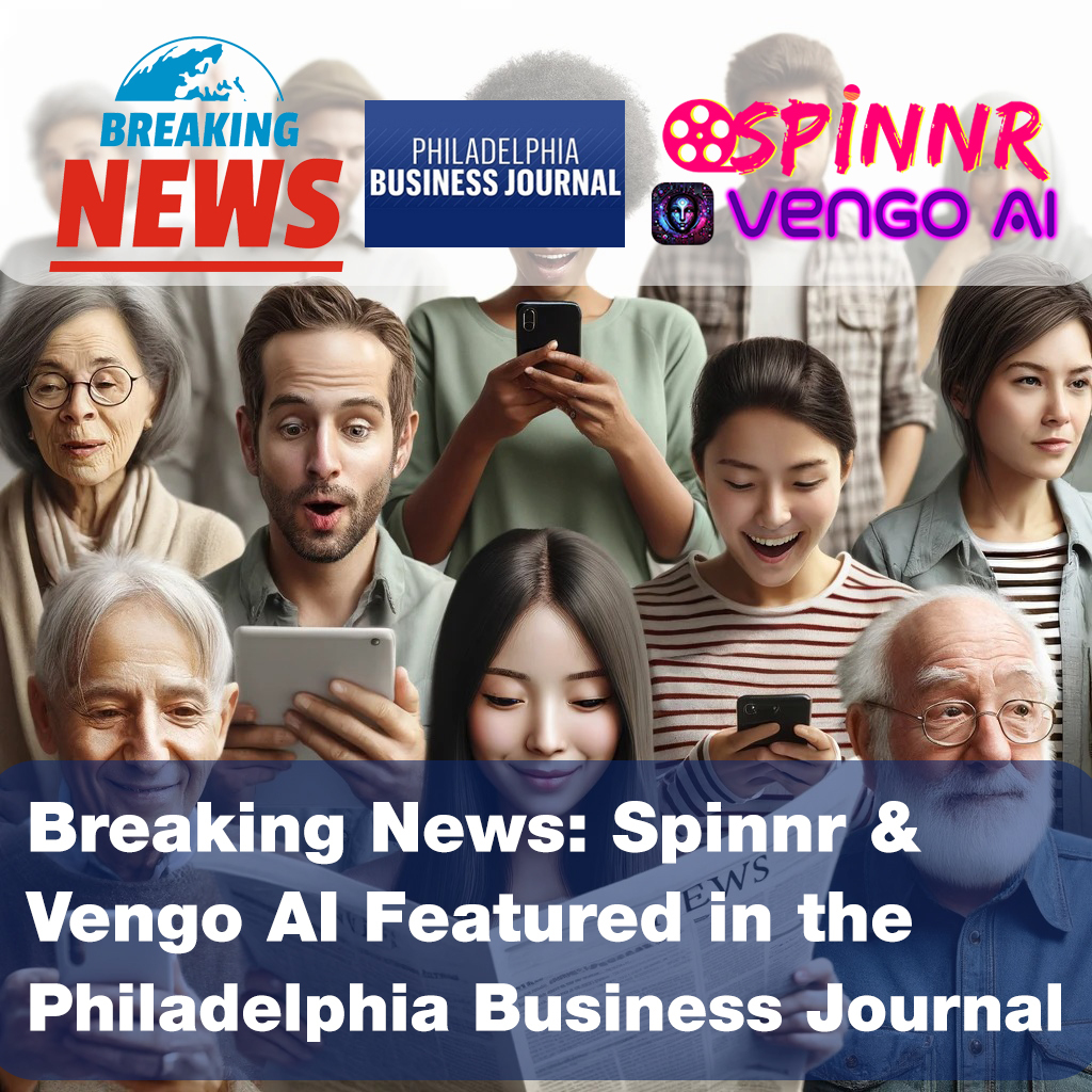 We are proud to be at the forefront of innovation in Philly, as we introduce Spinnr and Vengo AI, making waves with our groundbreaking social networking and personality cloning platforms! #vengoai #spinnr #breakingnews #newsarticle #innovation Read more: t.ly/xZKaR