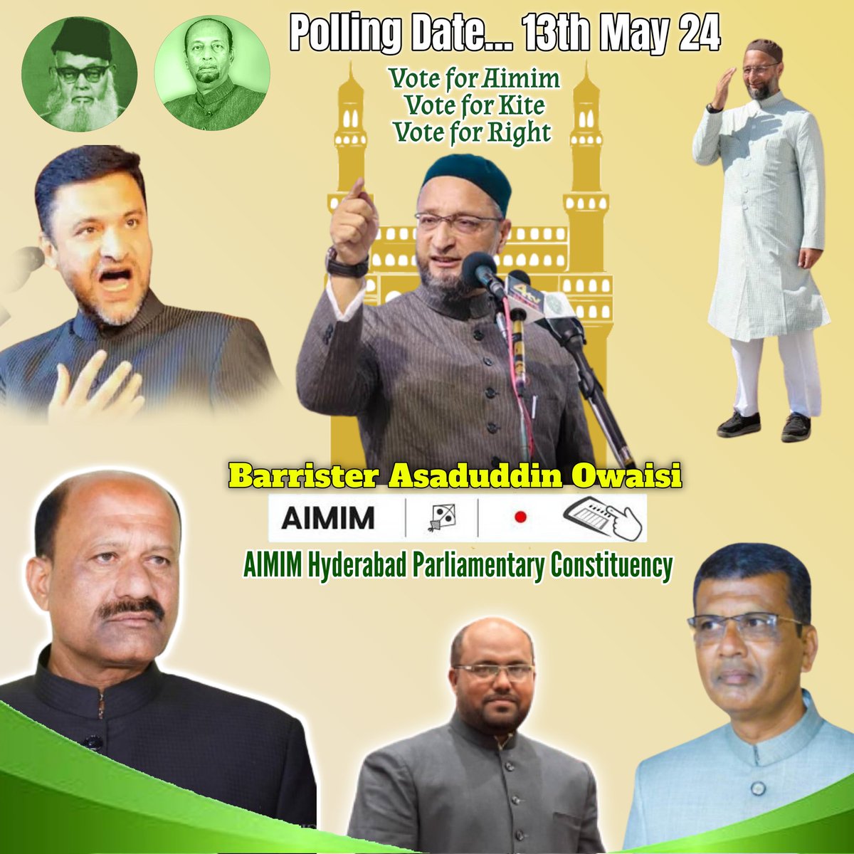 #AIMIM #AsaduddinOwaisi #LokSabhaElections2024 #electioncampaign2024 #VoteForKite #VoteForMIM #Hyderabad #Telangana #india