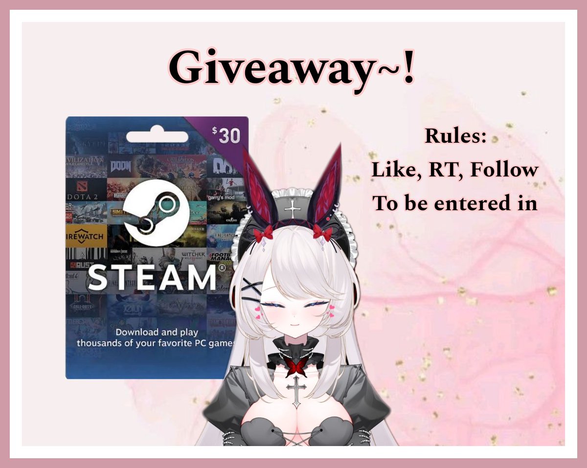 💙 Hello lovelies~! 💙

I'm holding a $30usd steam giveaway as a thank you for following along on my new account and support. We've also almost hit 700 on Twitch! 

⭐️! Rules: !⭐️
Like, Retweet, Follow
Ends: 6th May 2024