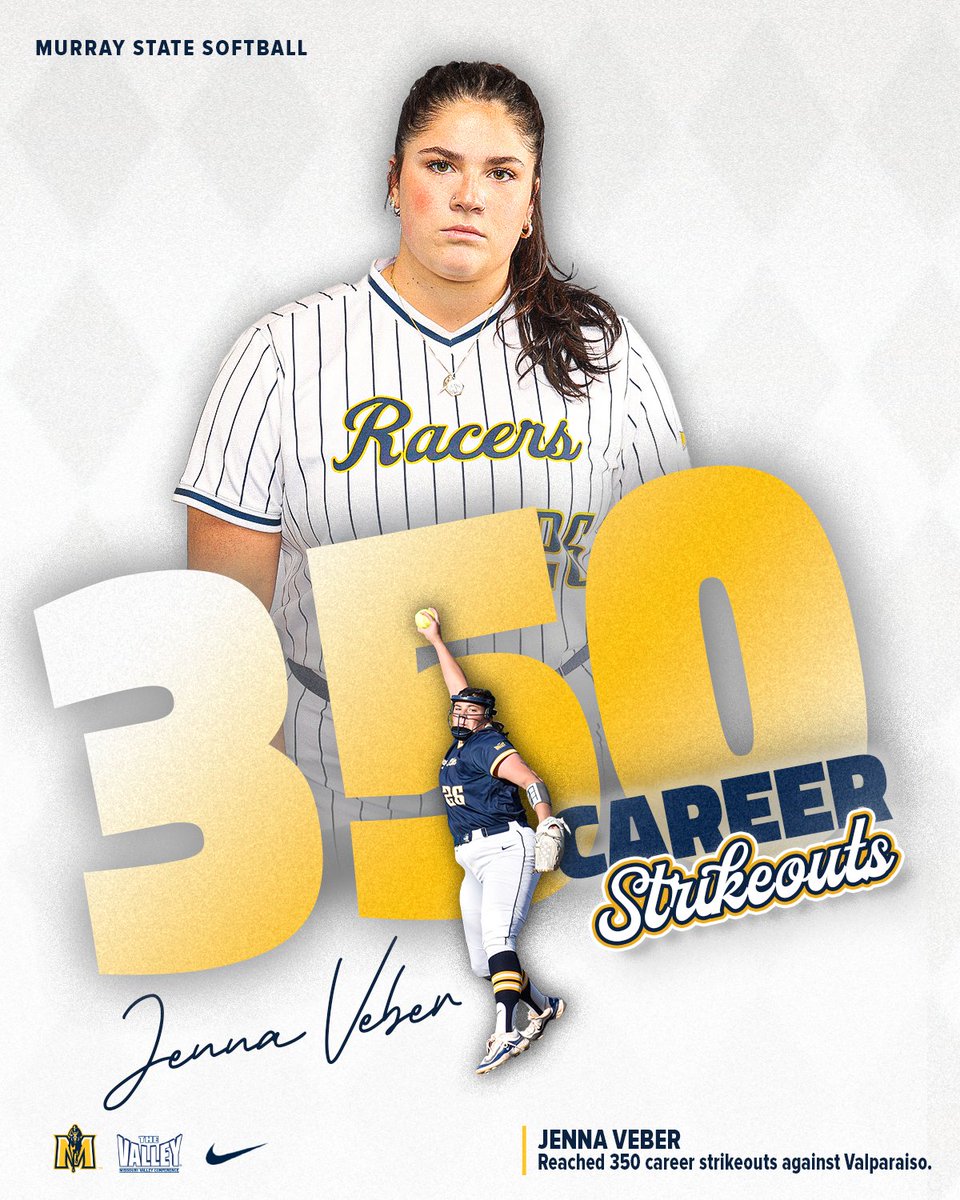 𝓔𝓵𝓲𝓽𝓮 𝓜𝓲𝓵𝓮𝓼𝓽𝓸𝓷𝓮 ✨

<a href="/JennaVeberr/">Jenna Veber</a> posted her 350th career strikeout in the second game against Valpo today!

#GoRacers🏇
