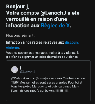 LenochJade while banned tweet media