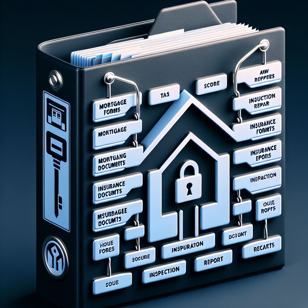 Stay ahead of closing day by organizing all necessary documents in a labeled binder. This will help streamline the process and prevent any last-minute scrambling. #RealEstateEscrow