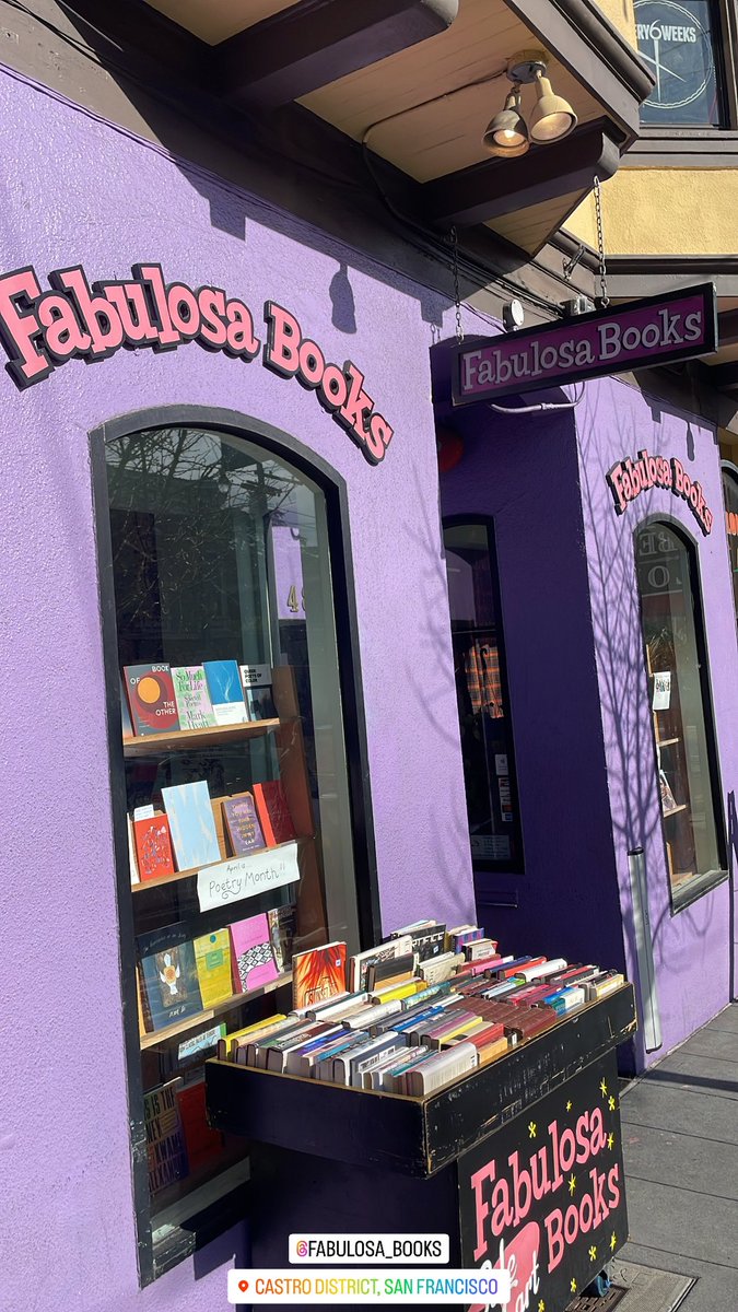 I love stopping by Fabulosa Bookstore when I’m in the Castro District in San Francisco. Lots of great LGBTQIA+ books and more! fabulosabooks.com 📚🌈 #FabulosaBooks #IndieBookstoreDay #SanFrancisco #CastroDistrict #LGBTQBooks