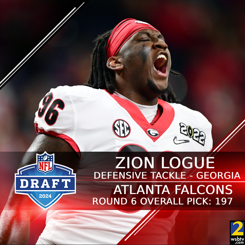 STAYING IN THE PEACH STATE! UGA DT Zion Logue ain't going nowhere! The Falcons are making sure this Dawg stays in the ATL >>> 2wsb.tv/4bg8TNN