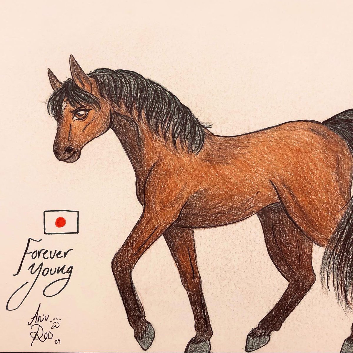 ✨FOREVER YOUNG✨

Will he be the first Japanese race horse to win the Kentucky Derby? I sure hope so! 😻✨💜

彼はケンタッキーダービーを制した初の日本馬になるのでしょうか？そうなることを願っています！😻✨💜

#kentuckyderby #foreveryoung #racehorse #horse #thouroughbred