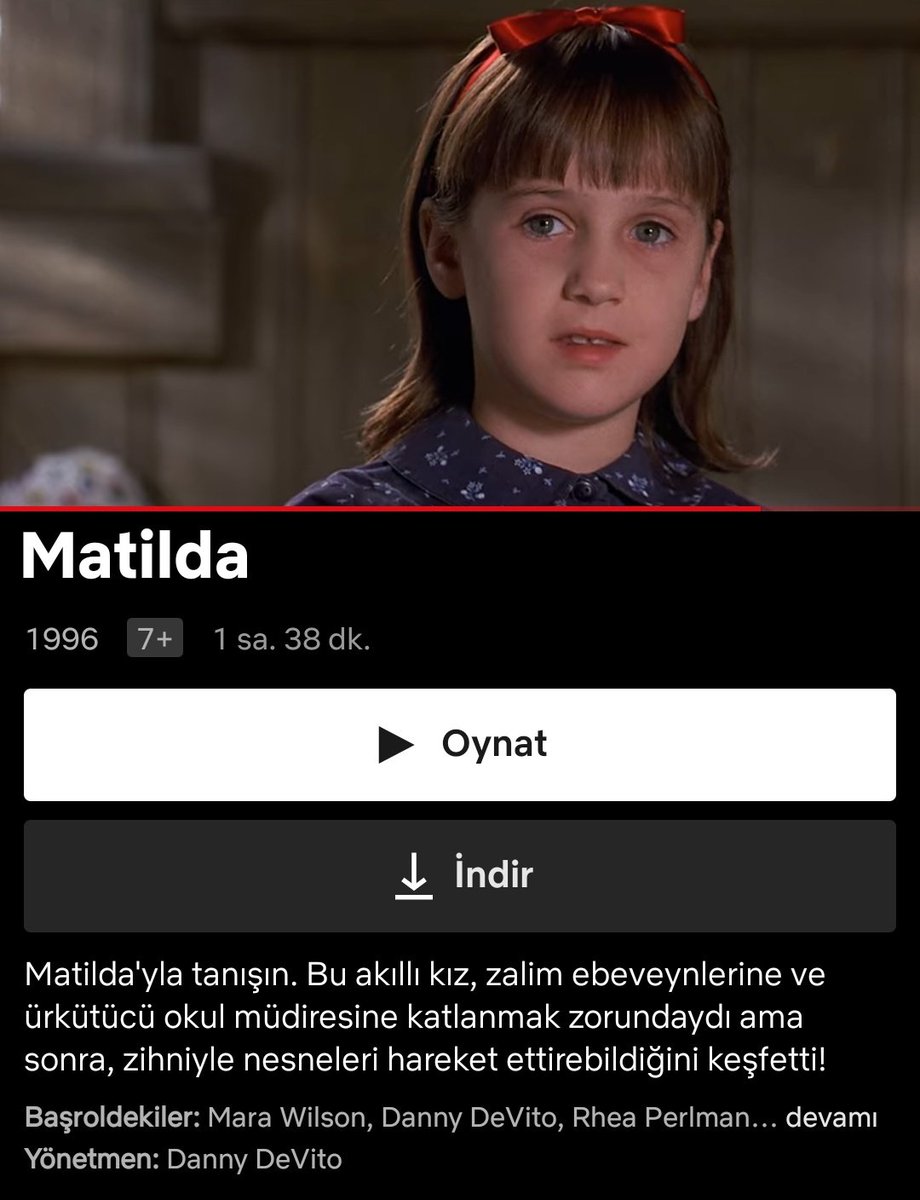 İzleyelim bakalım Matilda'nin hikayesini