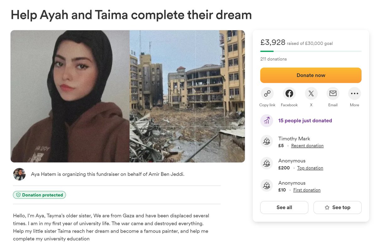 this is really close to 4k could we get her there?? 🇵🇸➡️ gofund.me/51844ca4