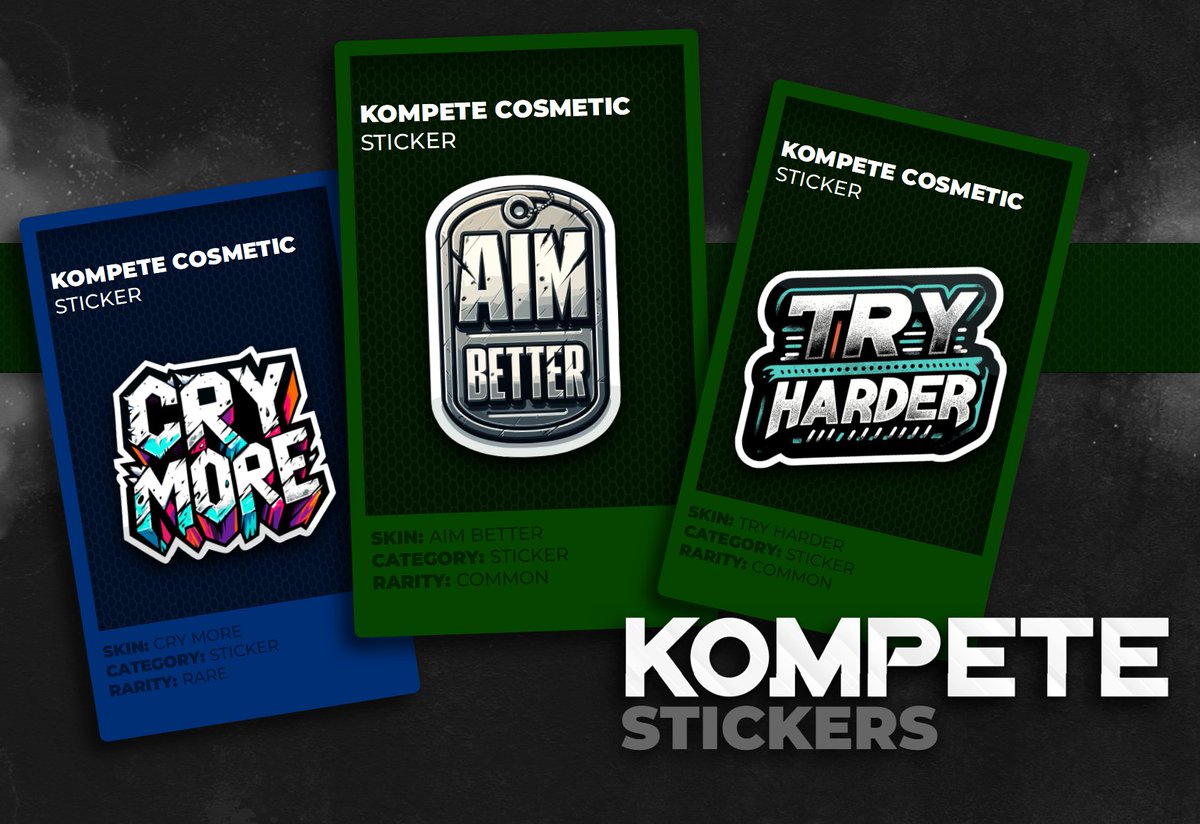 Eliminating your enemies not enough? Rub it in with KOMPETE Stickers 👀 #KOMPETE @KOMPETEgame #Web3Gaming #Base #OnChain #GameFi #Play2Earn