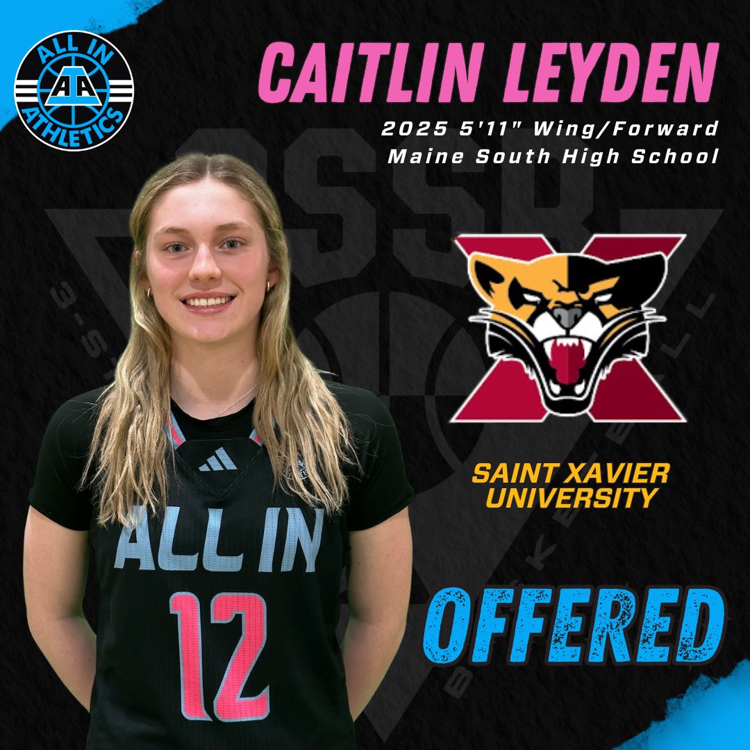 ALL IN Elite Girls 3SSB (@aiaelitegirls) on Twitter photo OFFERED ✅✅✅
Congrats to #ALLIN 2025 Caitlin Leyden on receiving an offer from <a href="/SxuWbb/">SXU Women’s Basketball</a> this weekend! <a href="/CaitlinLeyden1/">Caitlin Leyden</a>
<a href="/aiathletics/">ALL IN Athletics</a> <a href="/3SSBGCircuit/">3Stripes Select Basketball Girls Circuit</a> OFFERED ✅✅✅
Congrats to #ALLIN 2025 Caitlin Leyden on receiving an offer from <a href="/SxuWbb/">SXU Women’s Basketball</a> this weekend! <a href="/CaitlinLeyden1/">Caitlin Leyden</a>
<a href="/aiathletics/">ALL IN Athletics</a> <a href="/3SSBGCircuit/">3Stripes Select Basketball Girls Circuit</a>