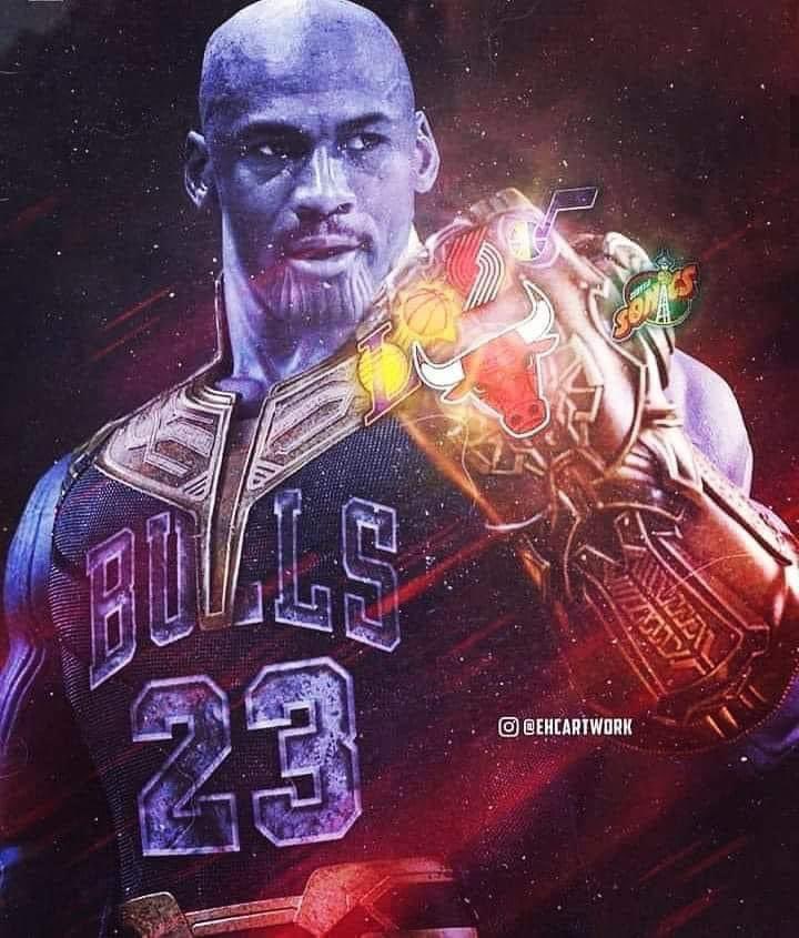 The G.O.A.T. with the Infinity Gauntlet..
I'm going to leave this here.. Now don't call me for the next 3 hours! I'm busy! #TheLastDance 
#RiseUp #RiseAbove #RiseTogether  #LiveLoveLife