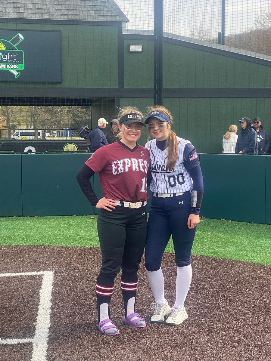 A Raider vs. Raider matchup today at the Mary Testa Tournament! @TaftAddison (Elmira Express) vs. @kyleer_00 (Susquehanna Valley Sabers). Fierce competitors on the field and awesome travel teammates!