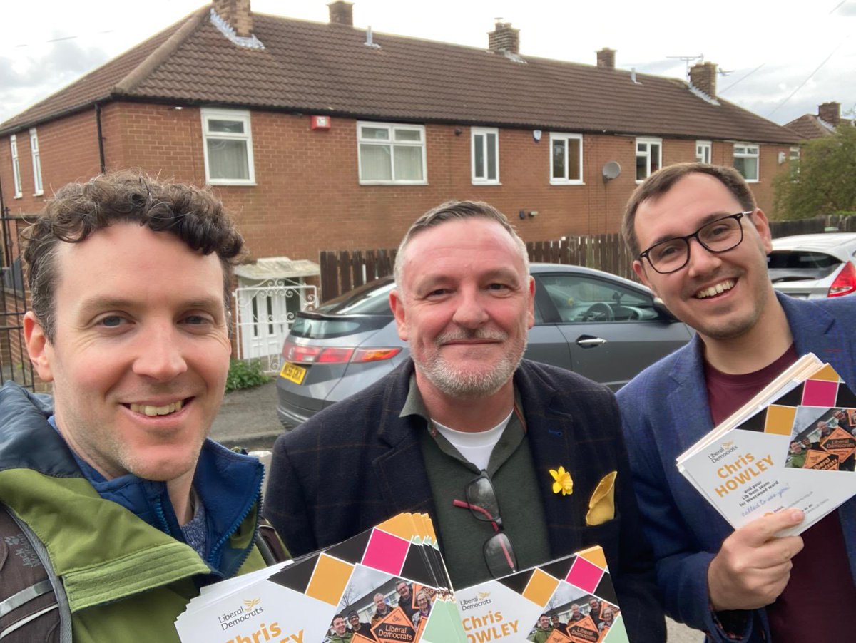 Great to be back helping out with the local election campaign in Leeds this evening 🗳️ Tomorrow I’ll be in Kirklees & Calderdale, helping in key battleground seats 🔶 Elections are team sport & we are building a Yorkshire wide team to win back Harrogate & Knaresborough👏