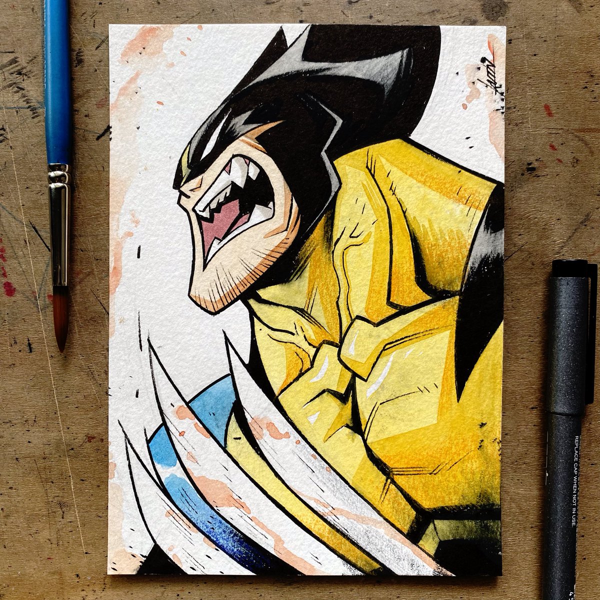 colorreaper's tweet photo. The hype man..

#Wolverine #xmen https://t.co/LpeuVxwdHm