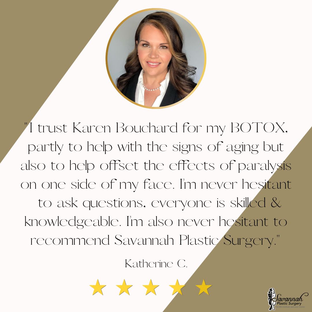 Thank you so much, Katherine! We love seeing you in the office. Learn more about Karen Bouchard, PA-C here 👉 buff.ly/3rppmvj