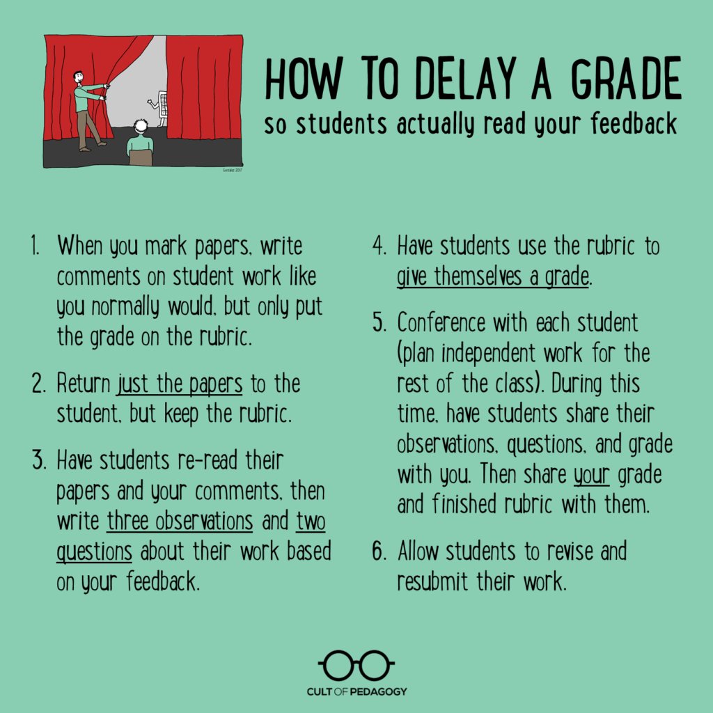 You spend hours marking and commenting on student work, and then they don't even read your feedback. The solution is all in how you time it.

sbee.link/xrhcvne6wt  via @cultofpedagogy
#teaching #educoach