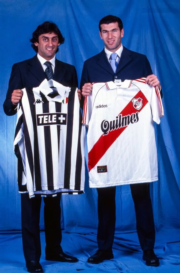 Enzo Francescoli y Zinedine Zidane. Magia pura.