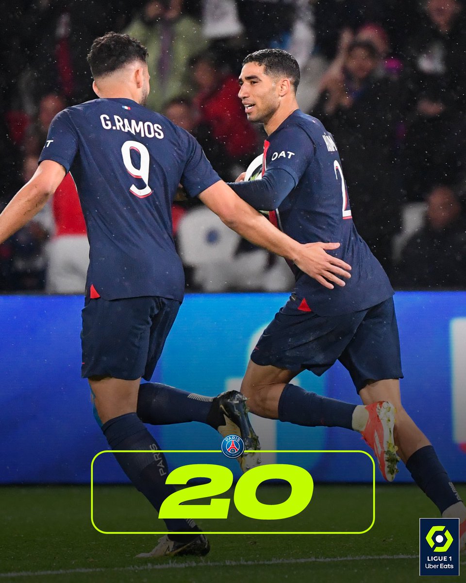 Le @PSG_inside a inscrit 20 buts dans les 15 dernières minutes de ses matches en Ligue 1 Uber Eats cette saison 😱😱 #PSGHAC (3-3)