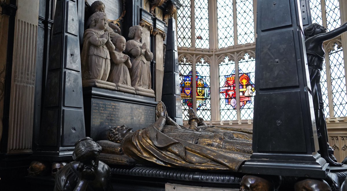 Monument to George, 1st Duke of Buckingham a great favourite of James I @wabbey #westminsterabbey