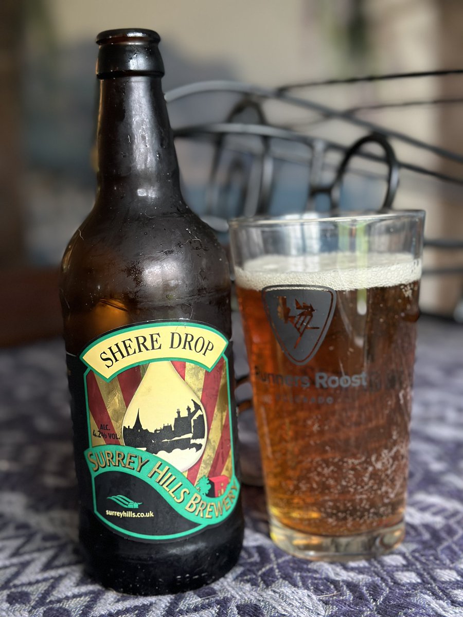 I’ve held on to this for more than a year, since James last visited from #SurreyHills & had brought this over from @CobbettsRealAle for a real taste of #Dorking. It has been way too long since I darkened that door… cheers, mates! #BeerForStrangeClimates 🍻@SurreyHillsBrew
