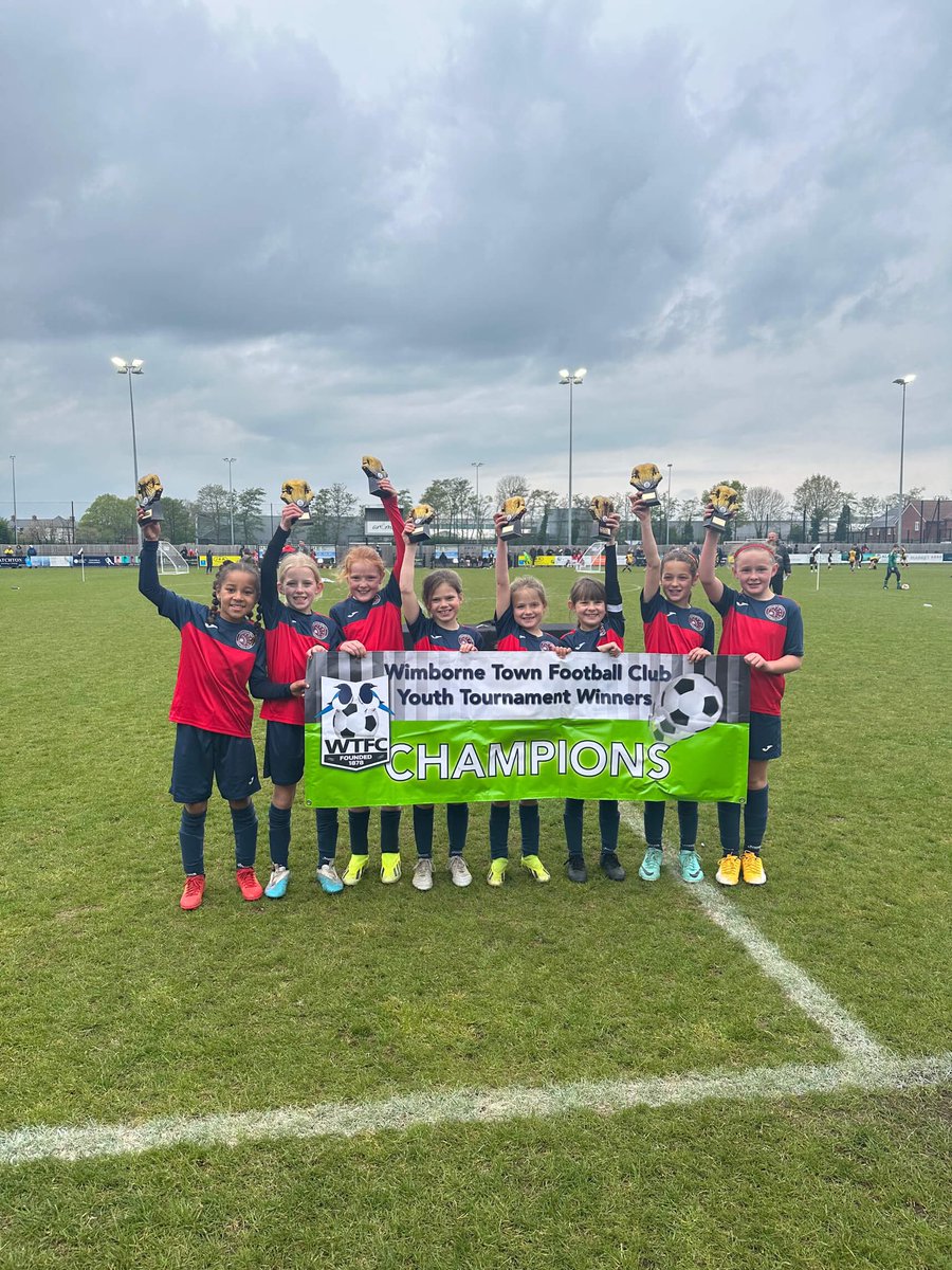 AtalantaSports's tweet photo. Whilst our two U16 teams were competing in National events against Professional Football Clubs, the future of the Club showed just how talented they are.

@WimborneTownFC U9 Girls Tournament Winners 🏆❤️⚽️ https://t.co/AXIoIJihA5