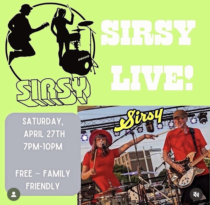 Happy to be stuck in Lodi tonight at Idol Beer Works (7-10, free show in the beer garden, kids welcome w a parent) 

#sirsy #sirsyband #lodi #love #supportlivemusic #indieband