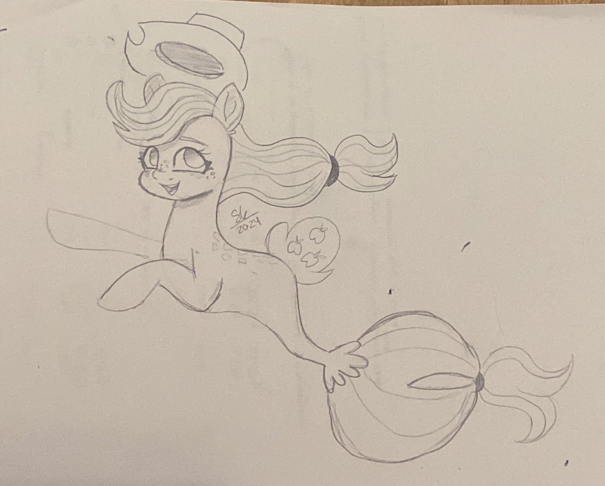 DAY 27 OF DRAWING APPLEJACK UNTIL APRIL IS OVER I ACTUALLY ALMOST FORGOT TODAY 🤣