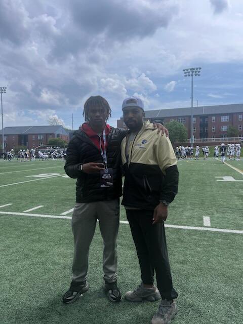 ElkhartLionsFB's tweet image. Coach Peterkin &amp;amp; Londyn Johnson at the Butler Spring Game today!
#LEAD #SpeedFreaks