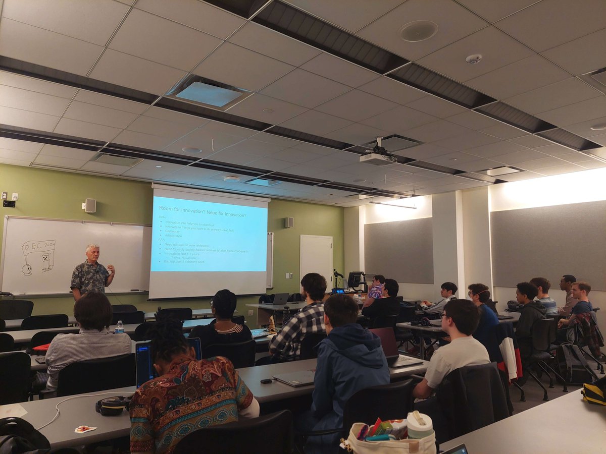 umbcGameDev's tweet photo. And that's a wrap for DEC2024! Thanks to all of our presenters for their awesome presentations and thank you for watching. See you next year! https://t.co/q0cJr6uWDW