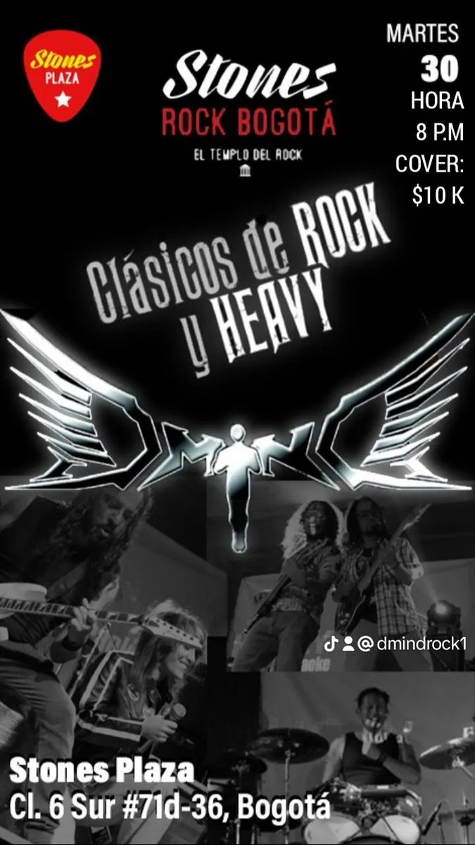 dmindrock's tweet photo. Este martes 30 en Stones Plaza https://t.co/SVgxPSCraa