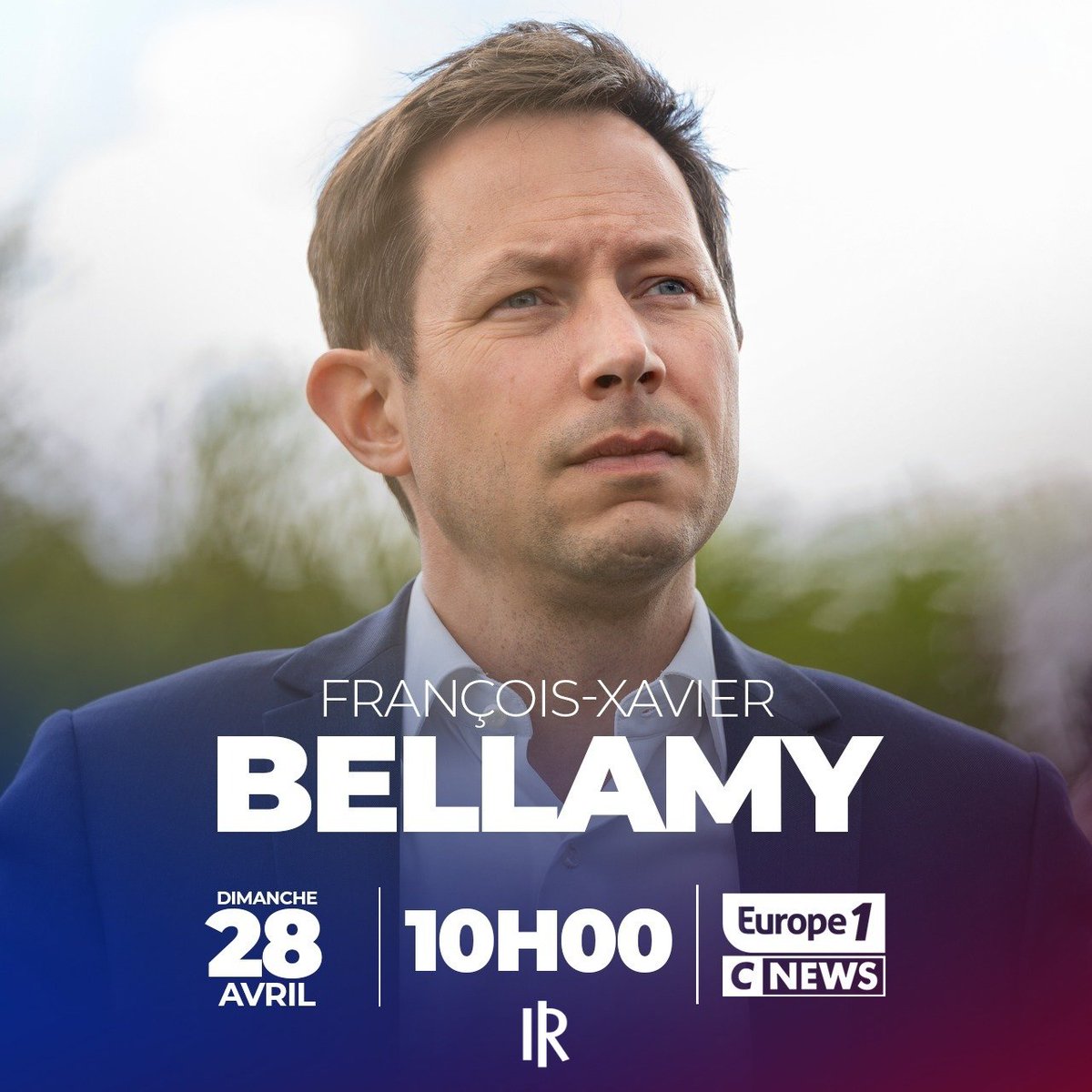 🎙️ Invité ce dimanche 28 avril dans #LeGrandRDV. À suivre en direct sur @Europe1 @CNEWS à partir de 10h. #Européennes2024 #AvecBellamy