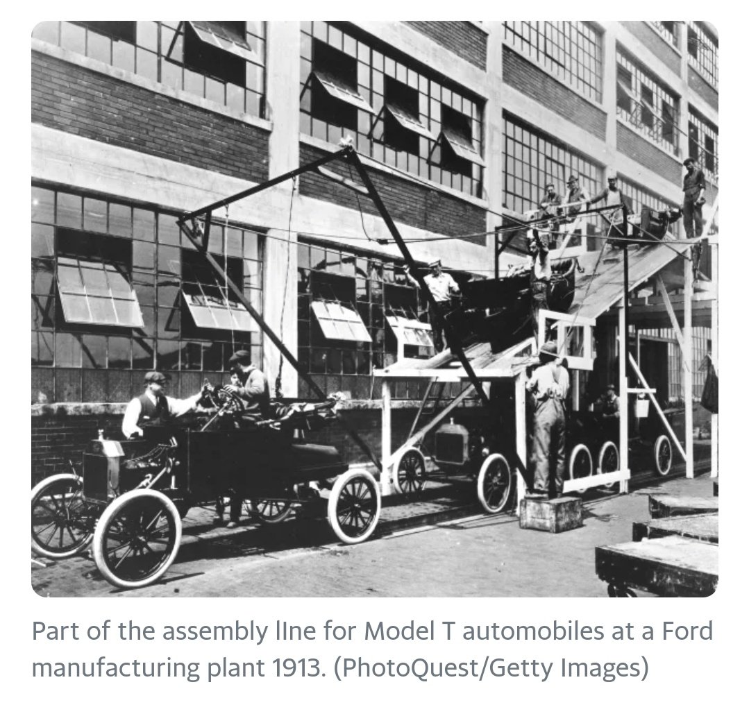 Thank you @LeeAndersonMP_ Your video talks about how proud you are of the industrial revolution... and then you illustrate it with a picture of a Model T Ford production line... ....in Detroit, Michigan, USA. Always good to have new material.