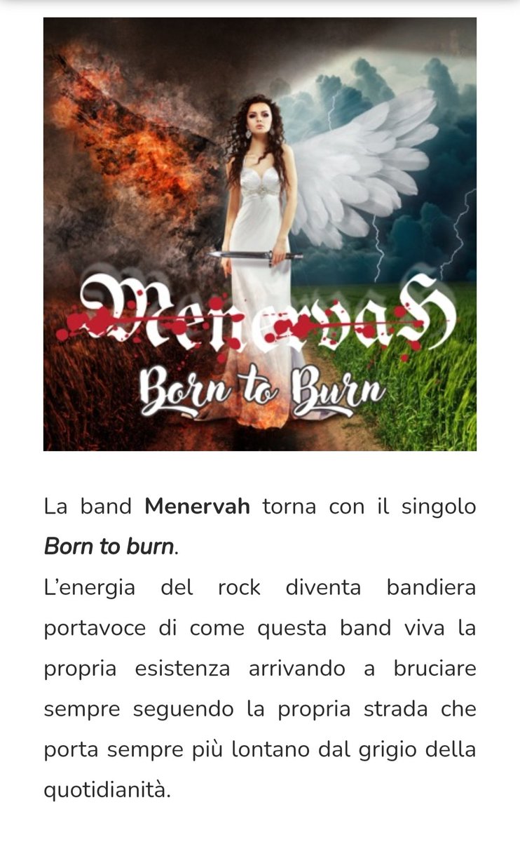 Thanks Foxyladyascolta!

foxyladyascolta.altervista.org/singoli-della-…

#menervah #menervahband #metal #heavymetal #calabria #metalheads #rock #rockcosentino #rockcalabrese #hardrock #hardrockcosentino #hardrockcalabrese #newsingle #newsingleout #newrelease #spotifyforartist #spotify