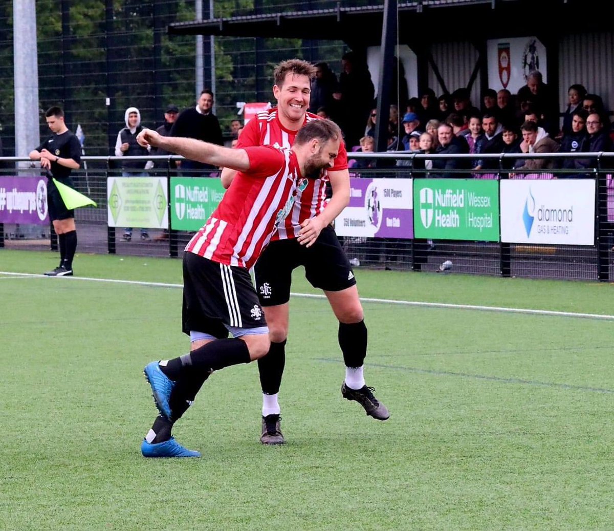 SFC1888's tweet photo. To celebrate Brett Pitman added another Promotion to his CV 🪨🫶

His 61st goal of the season in all competitions 🔥

#uptherockies #afcb 

📸@90MinutesMore  👏 https://t.co/PaYuTd5HhX
