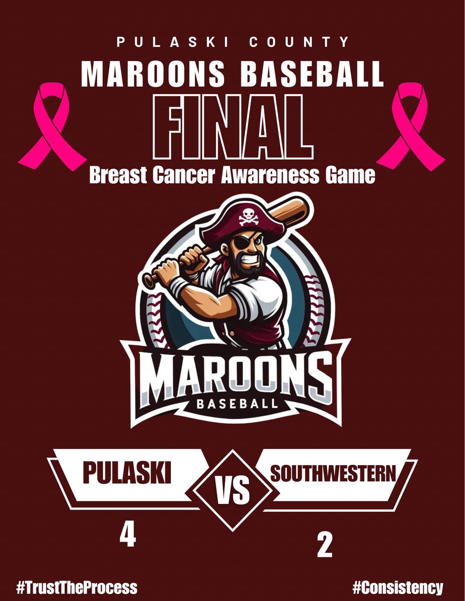 BALL GAME‼️ It was a full sweep for the maroons today! Northern over Southern 3-1‼️ Pulaski JV over Southwestern JV 1-0‼️